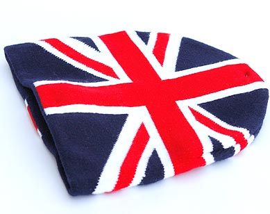 Union jack beanie hat